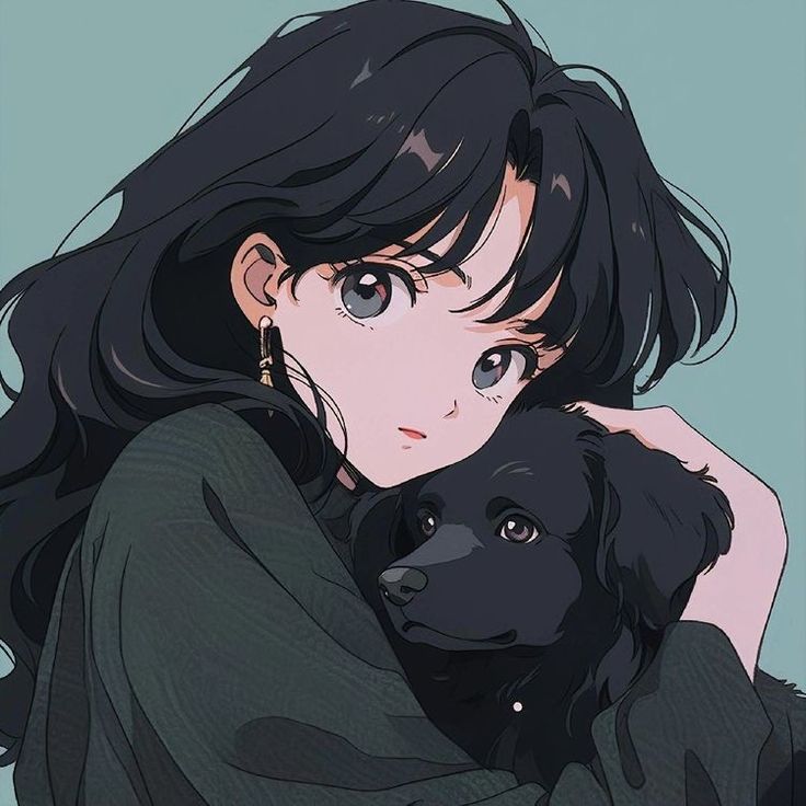 ícone de personagem feminina com franja